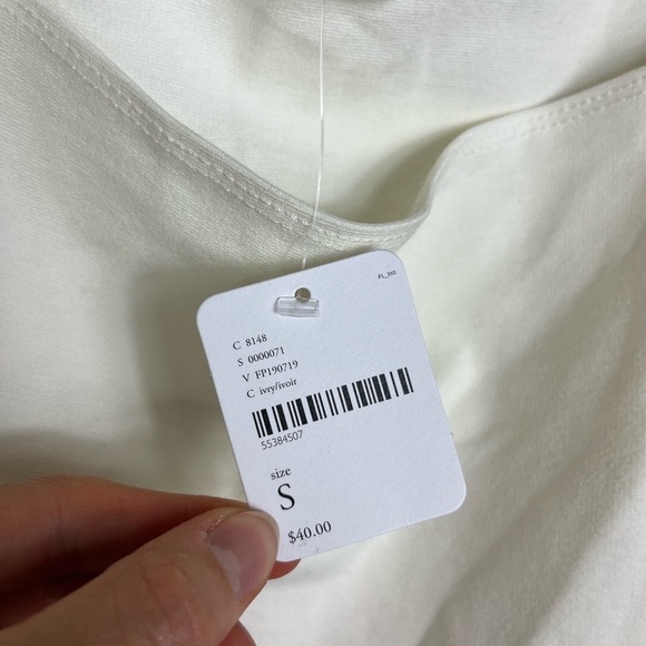 NWT Free People Puff Sleeve Ivory Top Intimately S Romantic Balletcore - Picture 10 of 12